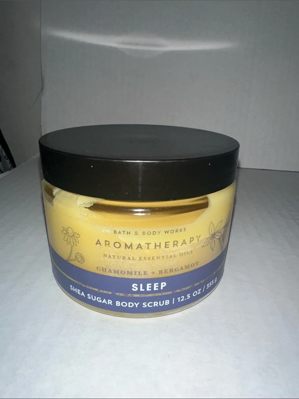 Aromatherapy sleep chamomile & bergamot shea sugar body scrub